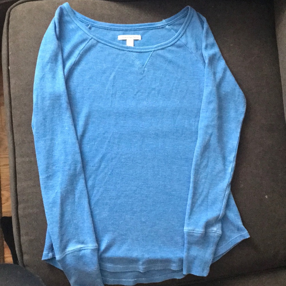American Eagle Waffle Knit Long Sleeve top